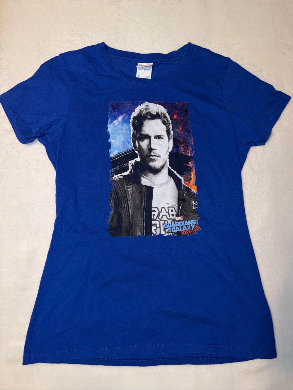 Marvel Guardians of the Galaxy Vol. 2 Star-Lord Graphic Tee - Size Small - Blue